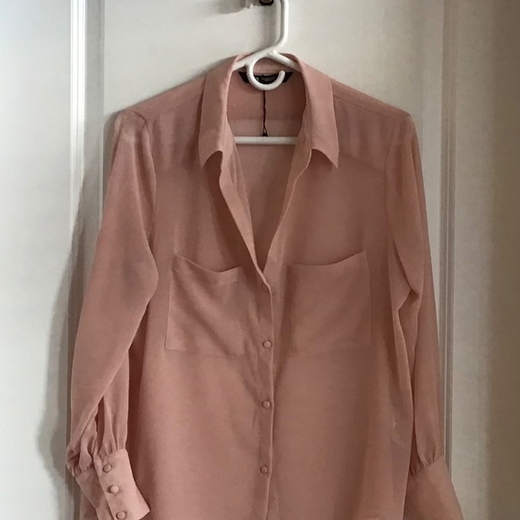 Zara dusty rose blouse size M - Picture 2 of 5